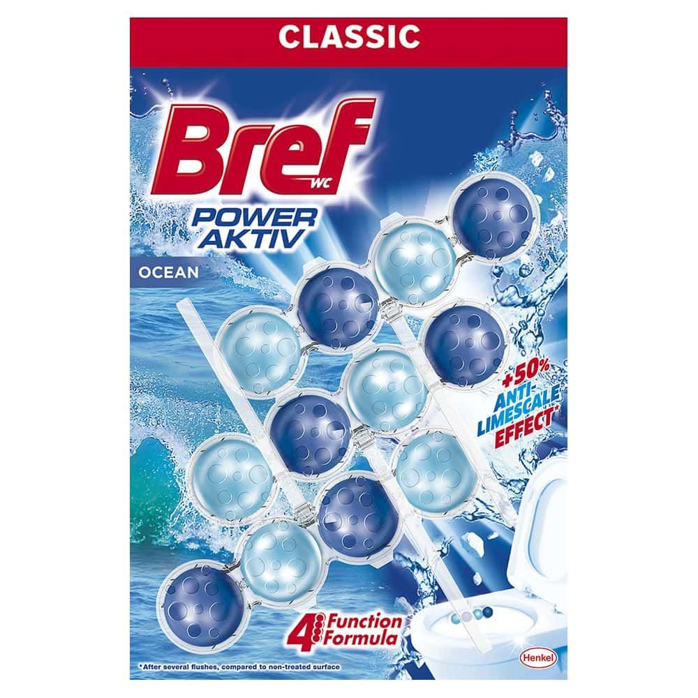 BREF ODORIZANT WC POWER AKTIV 3X50G OCEAN