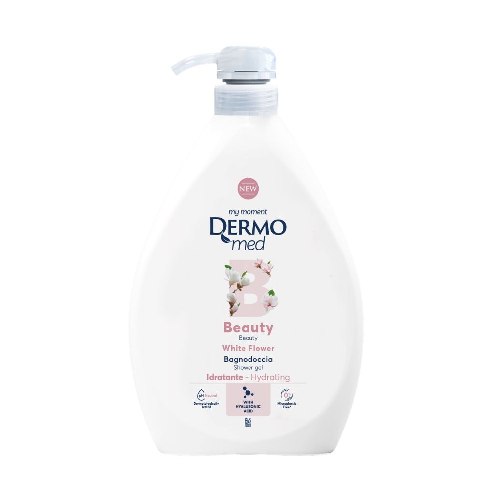 DERMOMED GEL DUS 1000ML WHITE FLOWER CU POMPITA