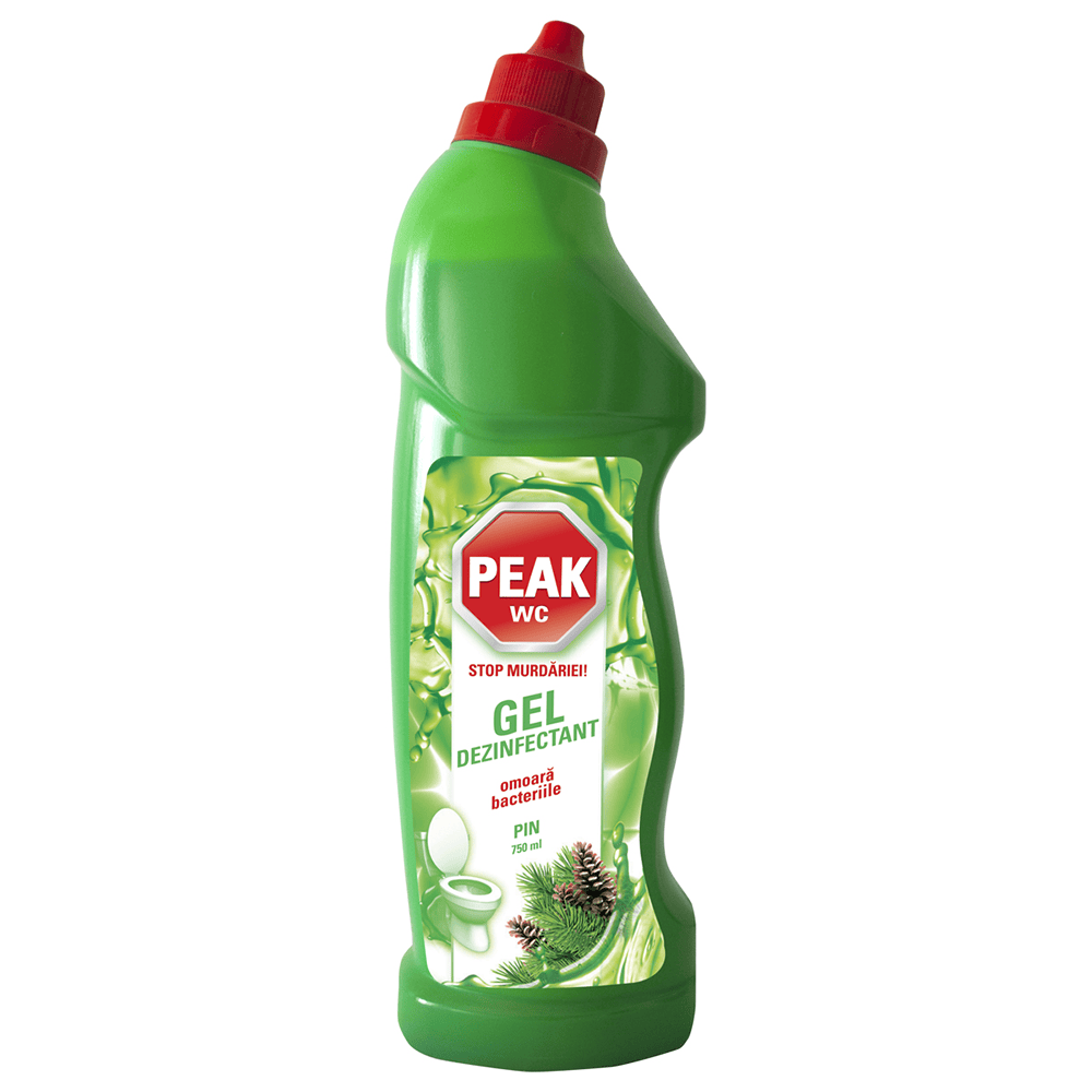 DEZINFECTANT GEL PENTRU WC PEAK 750ML PIN