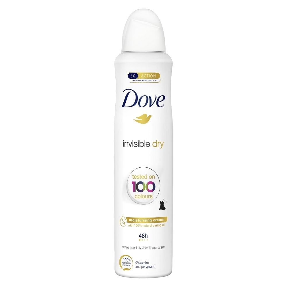 DOVE DEO DAMA 250ML INVISIBLE DRY 48H