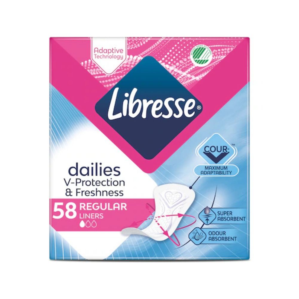 LIBRESSE ABSORBANTE ZILNICE 58BUC REGULAR