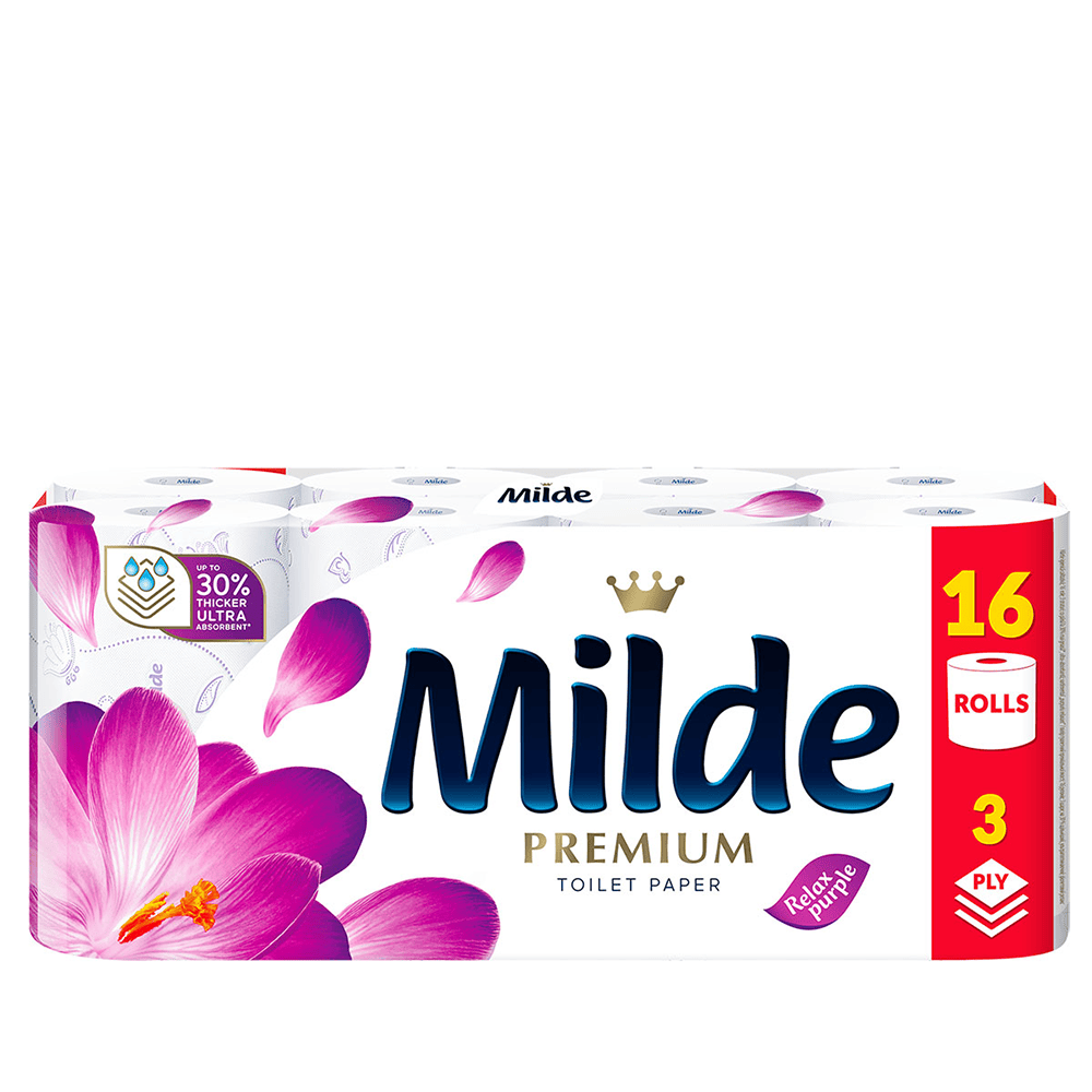 MILDE HARTIE IGIENICA 3STR 16ROLE RELAX PURPLE