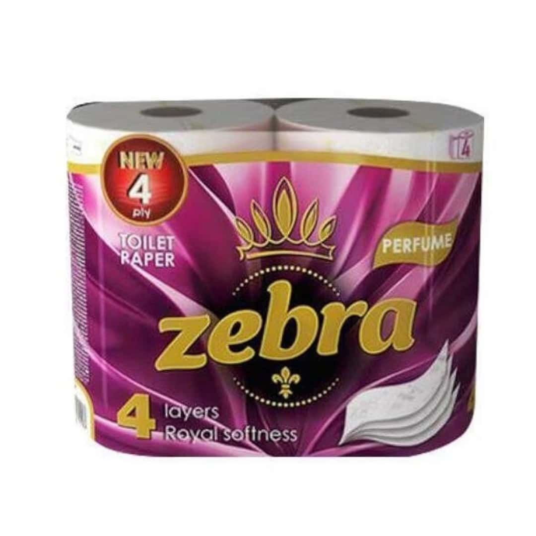 ZEBRA HARTIE IGIENICA 4STR 4ROLE PERFUME
